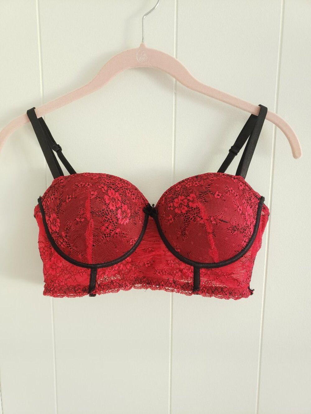 Jezebel Floral Lace Push Up Bra Size 36C